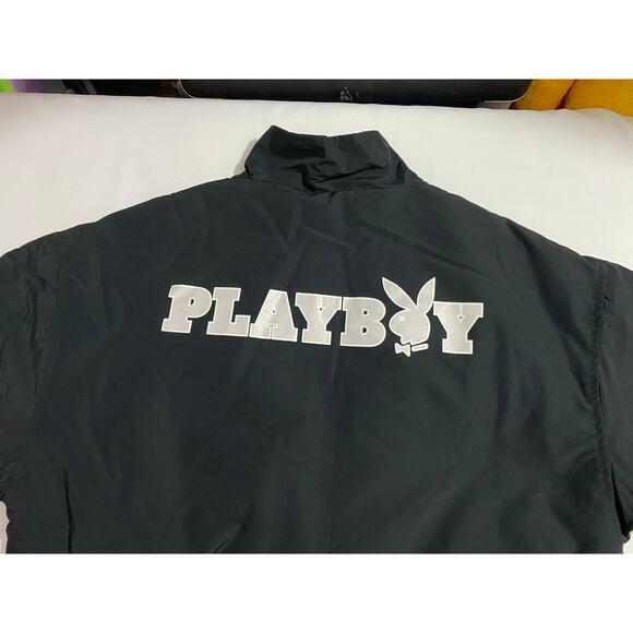 Playboy by PacSun Windbreaker Jacket – Men’s Medium/Large, Black Zip-Up - Picture 9 of 12